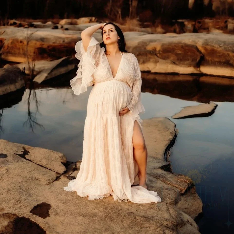 Luna Maxi Dress | Champagne