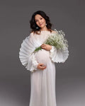 Sakura maternity dress I White