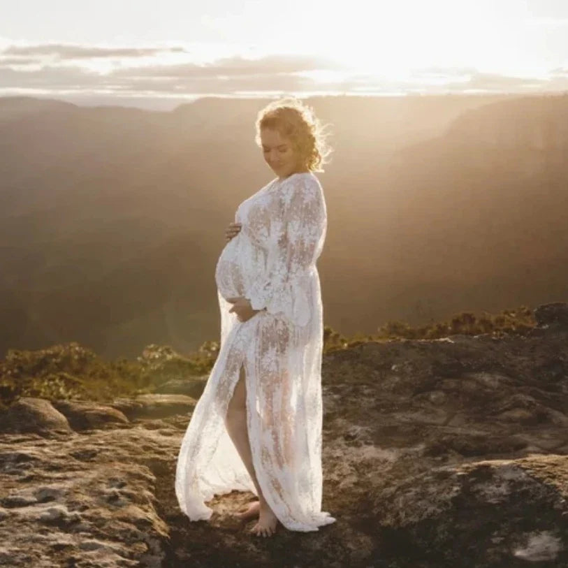 Marguerite Lace Maxi Dress | Ecru